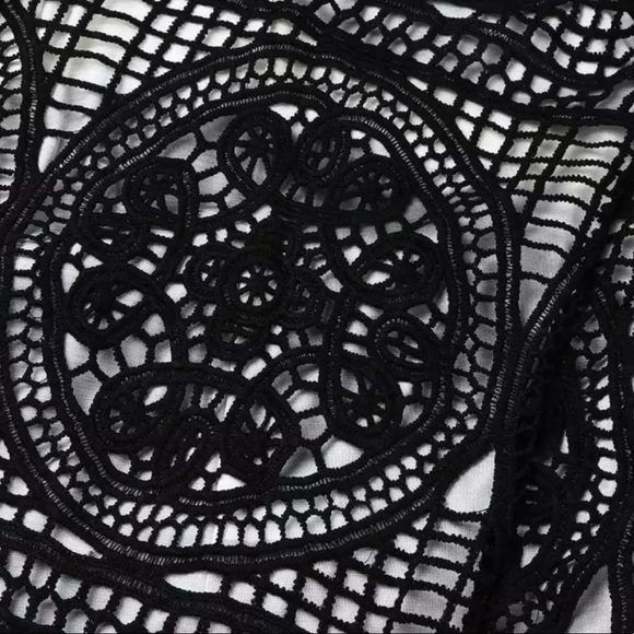 1 Left! Black Crochet Lace Strappy Dress - Picture 6 of 8